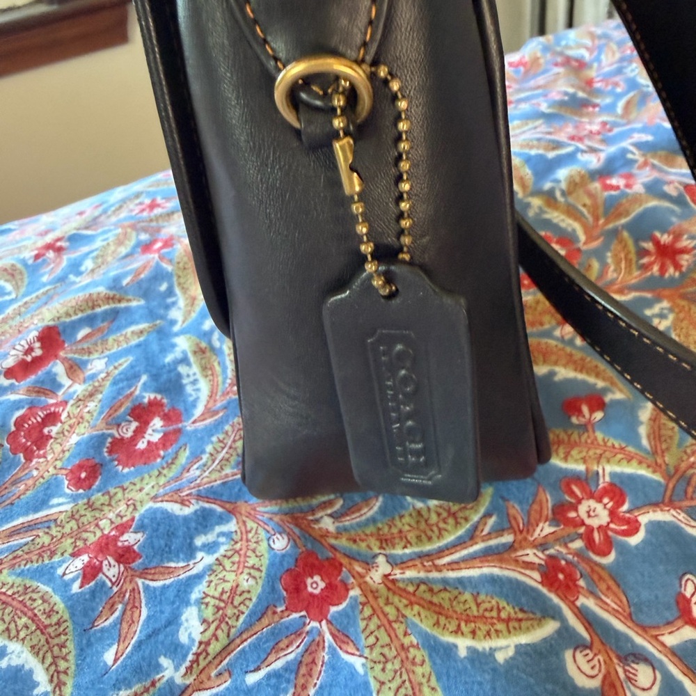 COACH Rambler Black Leather Crossbody Bag - Picture 2 of 5